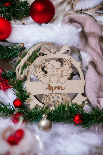 Fából készült karácsonyi díszek