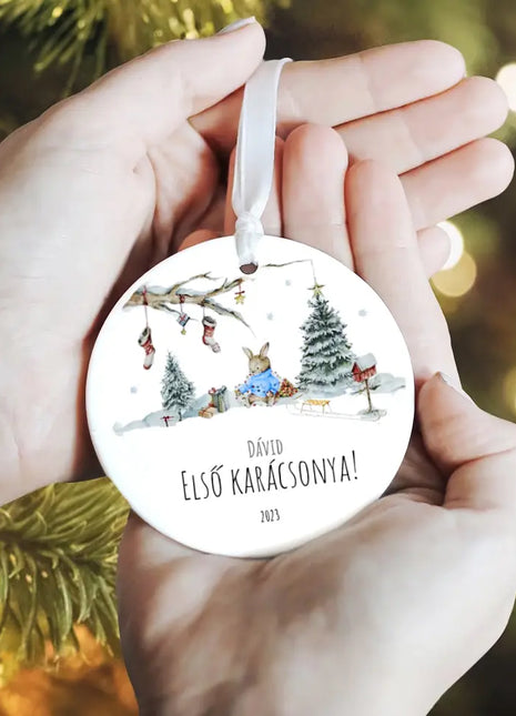 Első karácsonyom - Fiú nyuszival