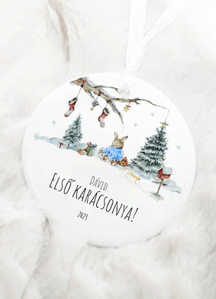 Első karácsonyom - Fiú nyuszival