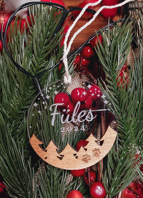 Fa- akril gravírozott dísz TAPPANCSOS