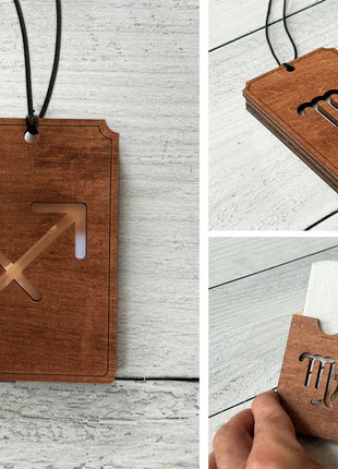 Egyedi Autós illatosító HOROSZKÓP (SZŰZ)