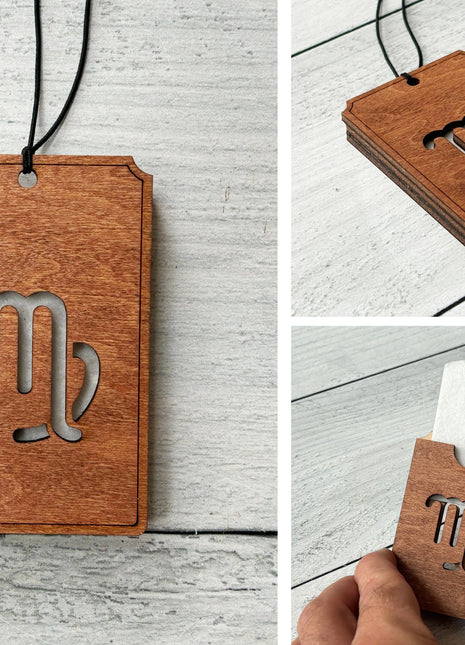 Egyedi Autós illatosító HOROSZKÓP (MÉRLEG)