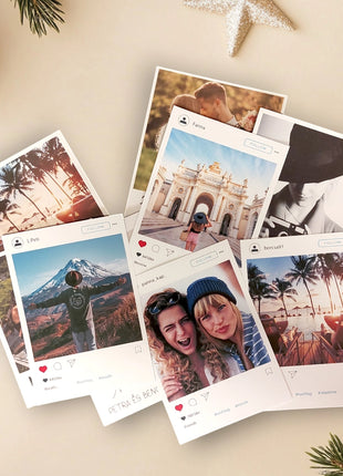 Instagram poszt stílusú emlékmágnes