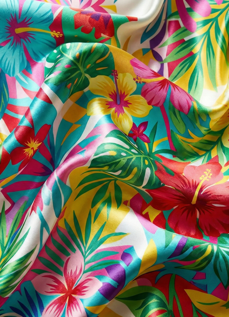 Szatén anyag nyomtatva