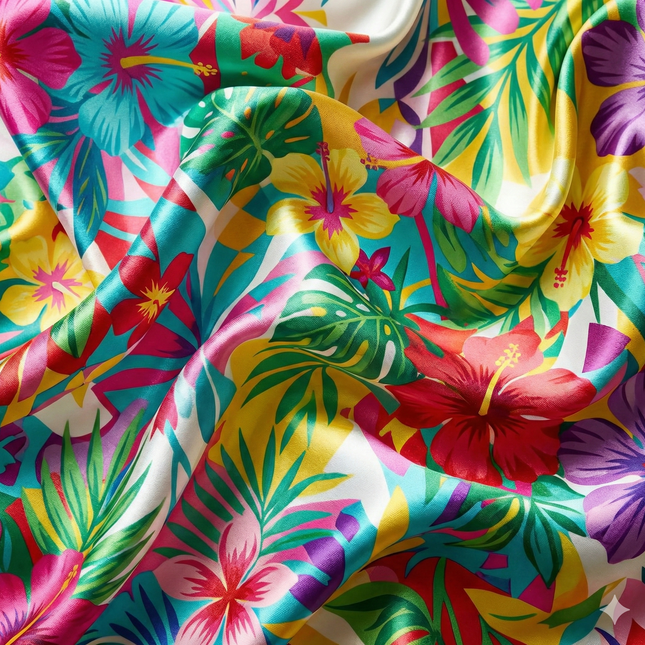 Szatén anyag nyomtatva