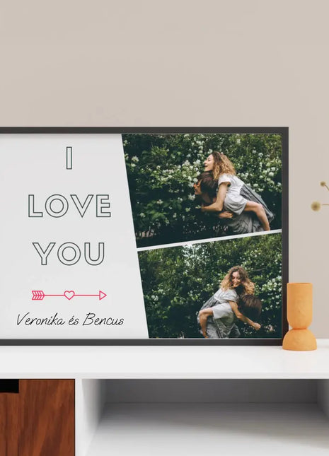 I LOVE YOU 2 darabos fotókollázs
